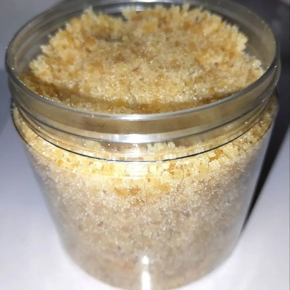 Hand crafted natural Brown sugar emulsified sugar scrub 6oz